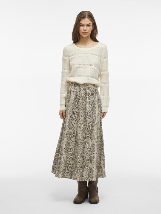 Actual product image Vila Schlangenprint Midirock (44)