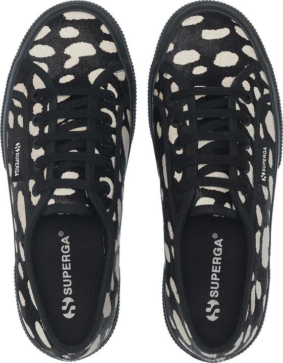 Actual product image Superga Womens/Ladies 2750 Dalmatian Print Cowhide Leather Trainers (38.5)