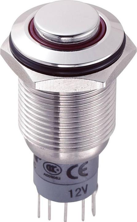Actual product image Tru Components 701820 LAS2GQH-11ZE/R/12V/S/P Vandalismusgeschützter Druckschalte