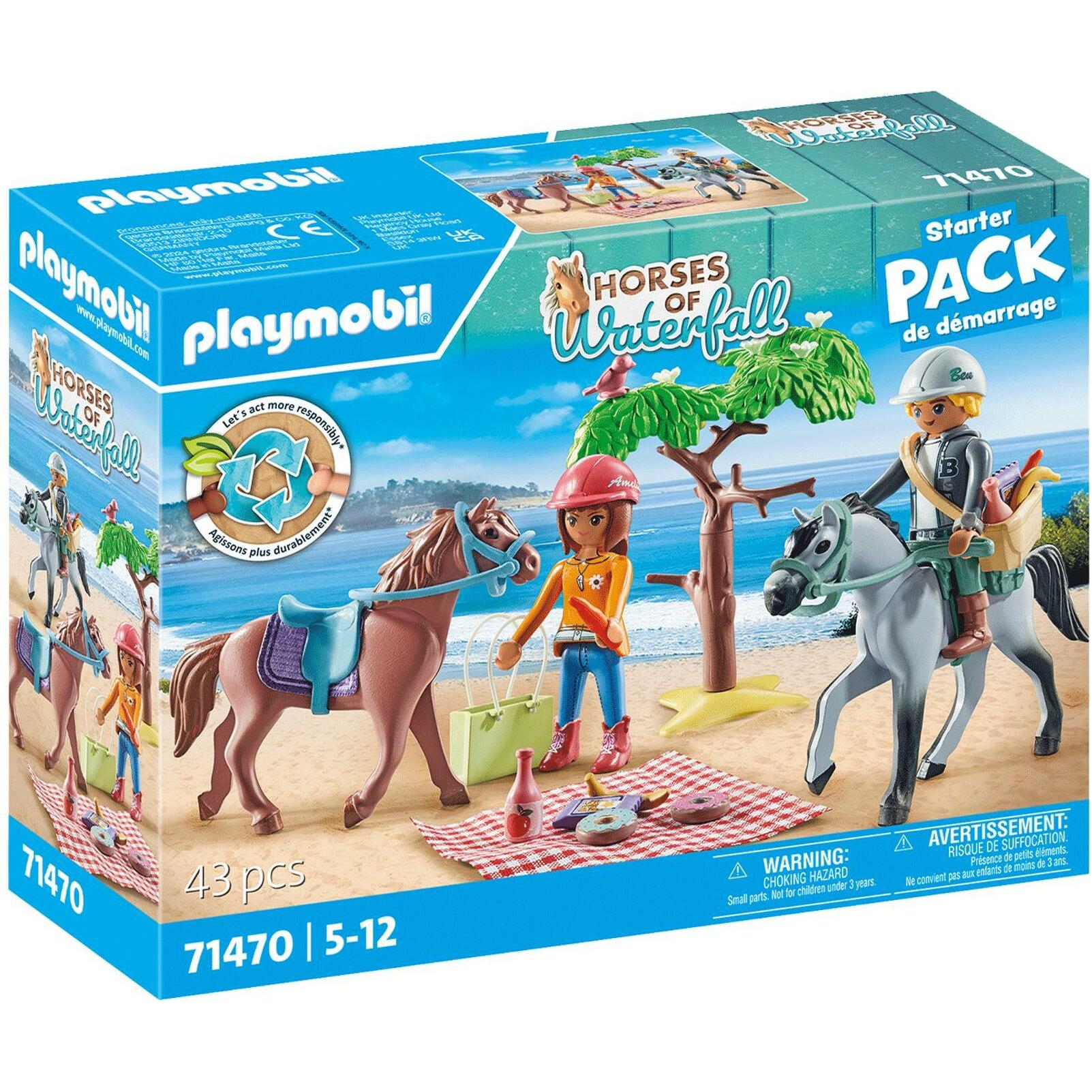 Playmobil Reitausflug an den Strand mit Amelia und Ben (71470, Playmobil Horses of Waterfall)