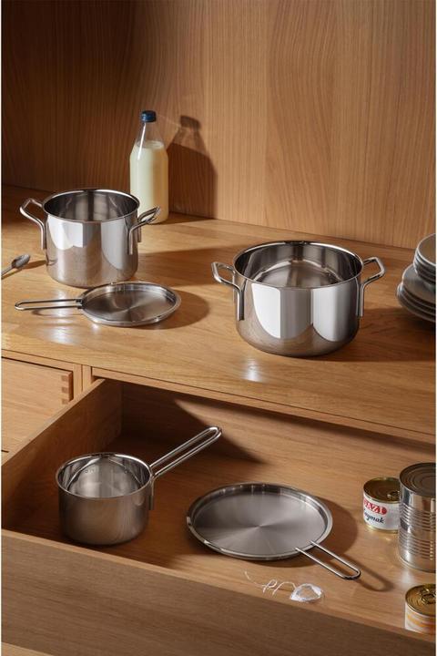 Produktbild Eva Solo Eva Trio Recycled Rustfrit Stål kasserolle 1,1 liter (Kochtopf, Aluminium, Edelstahl, 13 x 13 cm)