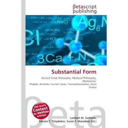 Thumbnail - Substantial Form, Sachbücher