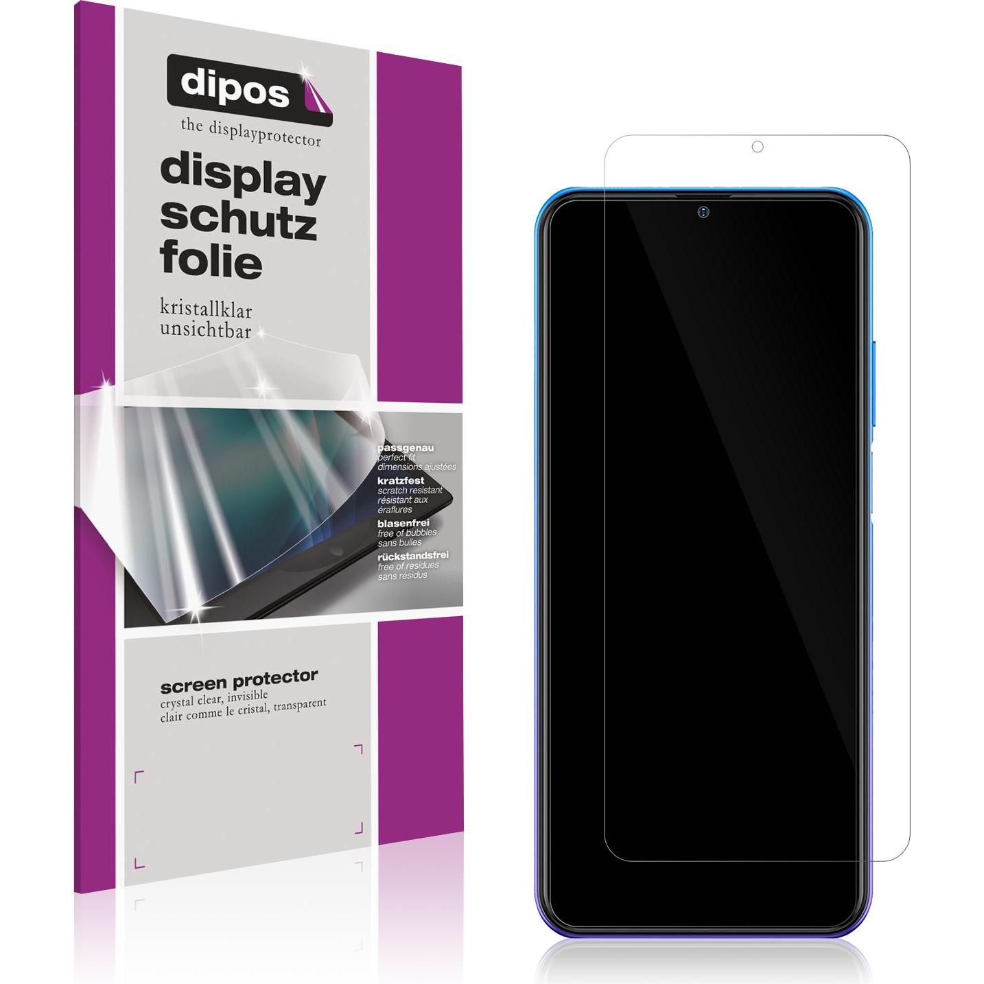 Dipos Displayschutzfolie Crystalclear (5 Stück, Ulefone Note 12P), Smartphone Schutzfolie, Transparent