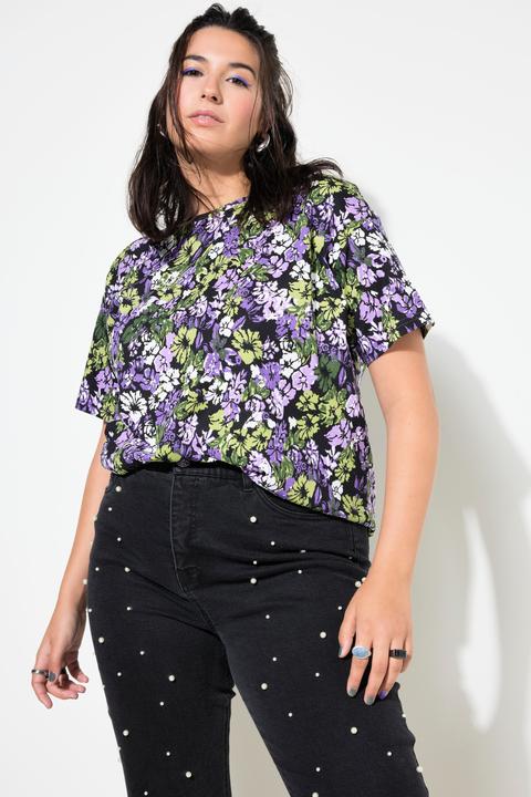 Produktbild Studio Untold T-Shirt, oversized, Flower-Print (50, 52)