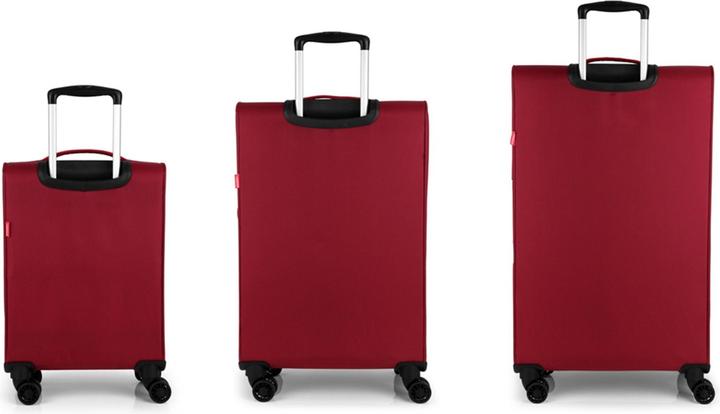 Actual product image Gabol Cloud 4-wheel suitcase set, 3-piece with stretch fold (210 l)