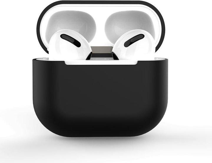 Image du produit Hurtel Coque pour AirPods 2 / AirPods 1 coque souple en silicone pour casque noir (Case C) (Manchon pour casque d'écoute)