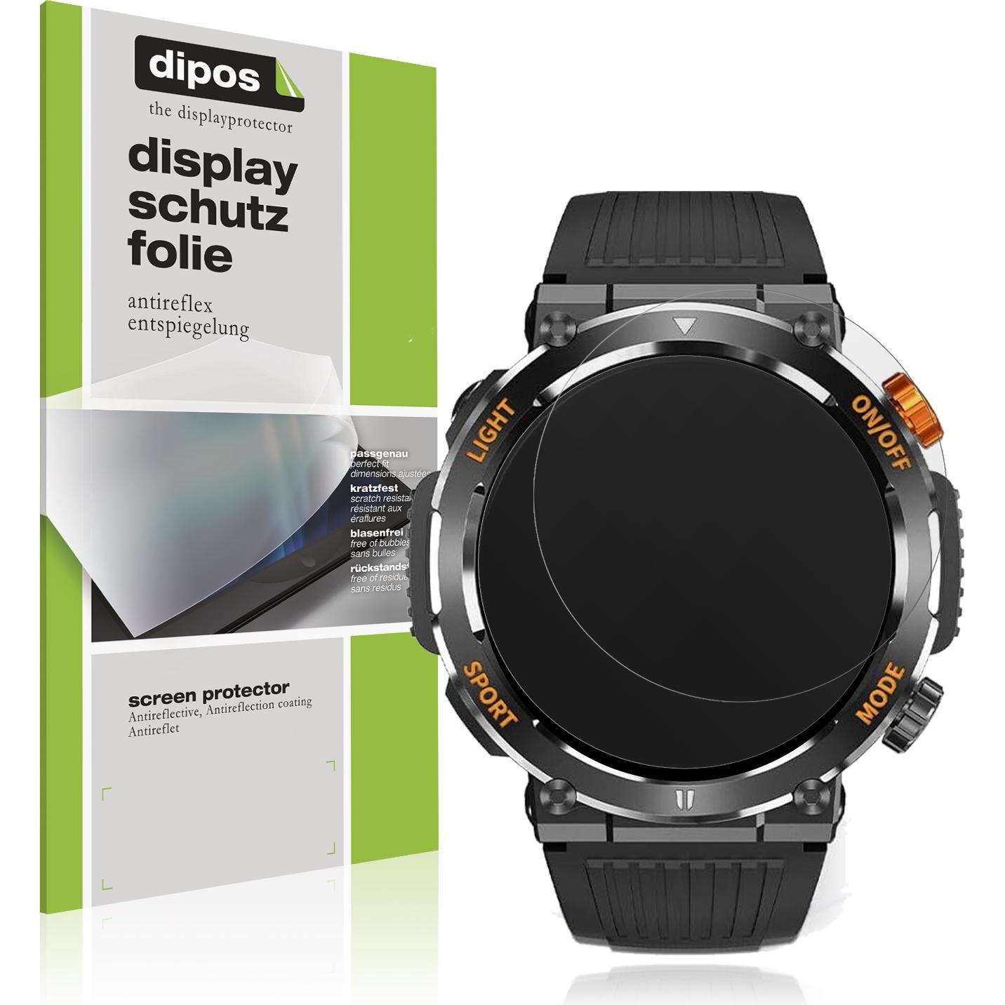 Dipos Schutzfolie Matt für MEGALITH K59, Smartwatch Schutzfolie, Transparent