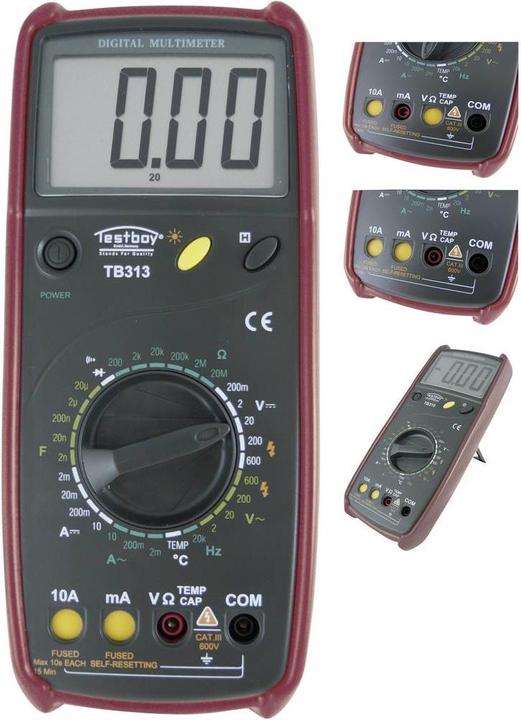 Produktbild Testboy Hand-Multimeter digital TB 313 (CAT III 600V)