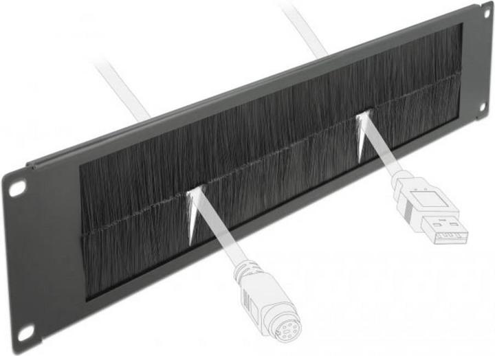 Actual product image Delock Cable Management Brush Strip