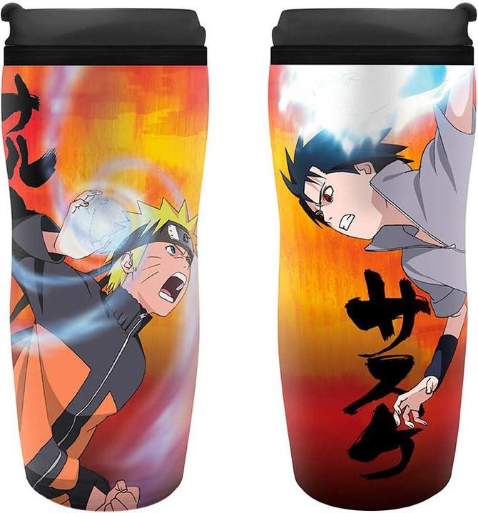 Produktbild ABYstyle Naruto Shippuden Travel Mug 355ml Naruto Vs Sasuke (355 ml)