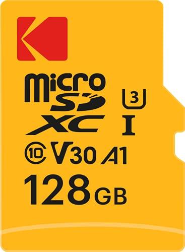Produktbild Kodak SD MICRO 128GB CL10 UHS-I U3 V30 A1 ULTRA CON ADATTATORE (128 GB, microSDHC, U3, UHS-I)