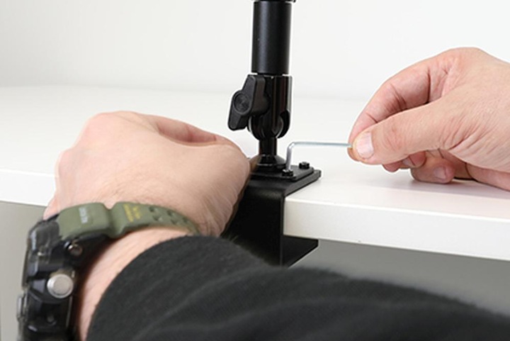 Actual product image Brodit Desktop clamp mount for plinth mounts