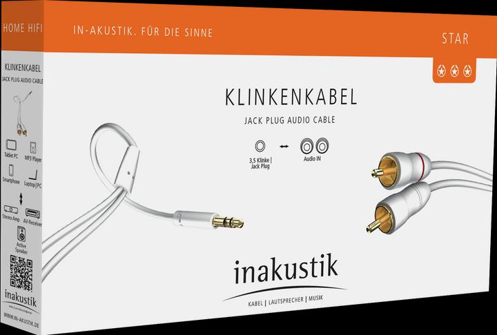 Produktbild Inakustik STAR Stereo-Klinke - 2x RCA (10 m, 3.5mm Klinke (AUX), Cinch)