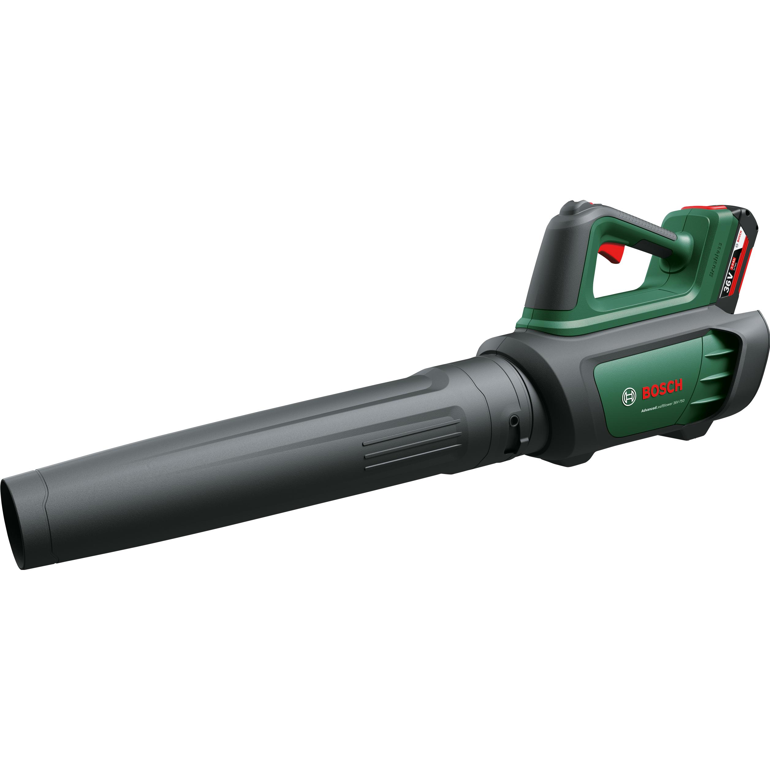 Bosch Home & Garden, Aspirafoglie + Soffiafoglie, Soffiatore avanzato 36V-750 Solo (Batteria ricaricabile, Soffiafoglie)