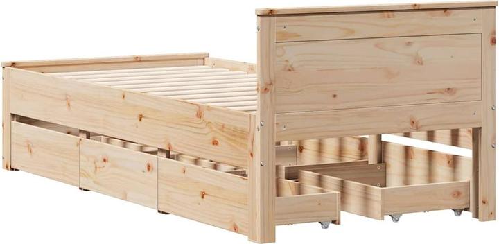 Image du produit VidaXL Lit sans matelas avec tête de lit 120 x 200cm en pin (120 x 200 cm)