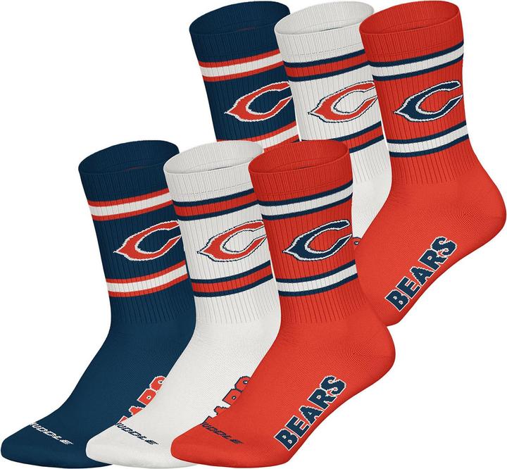 Produktbild NFL Freizeitsocken Chicago Bears Crew (6er Pack, 39 - 42)