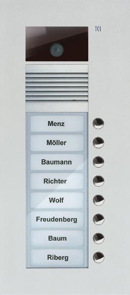 AVU14080-0010 Stazione videocitofonica a colori 8 pulsanti a 1 colonna