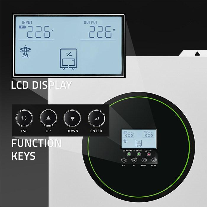 Productafbeelding Qoltec Hybrid-Wechselrichter Off-Grid 11000W