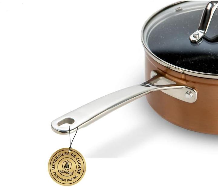 Image du produit Laguiole Greblon C2 induction cooker 18 cm copper (Casserole, 18 x 8 cm)