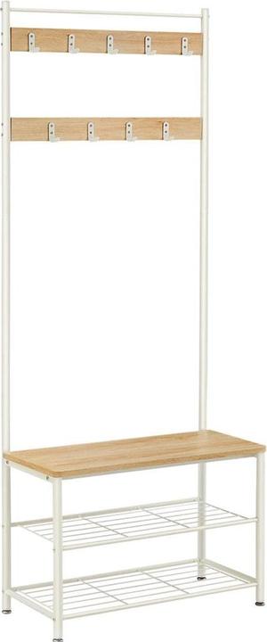 Songmics Porte-parapluies avec motif 49 cm, blanc (15,5 x 15,5 x 49 cm)