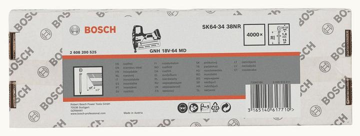 Immagine prodotto Bosch Professional Zubehör Perno svasato 64-34 38 NR, 38 NR, 38