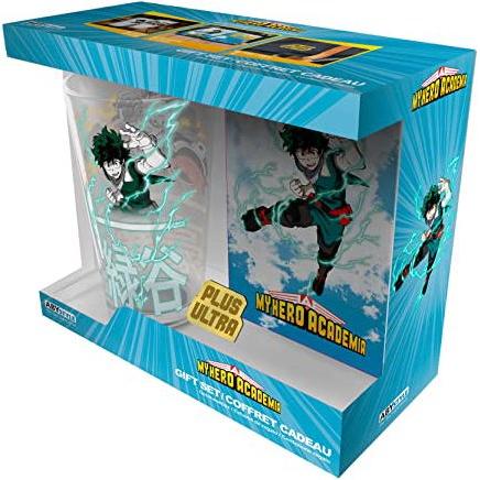 Abystyle My Hero Academia Giftset Bicchiere/Badge/Notebook Heroes, Altri Accessori Gaming