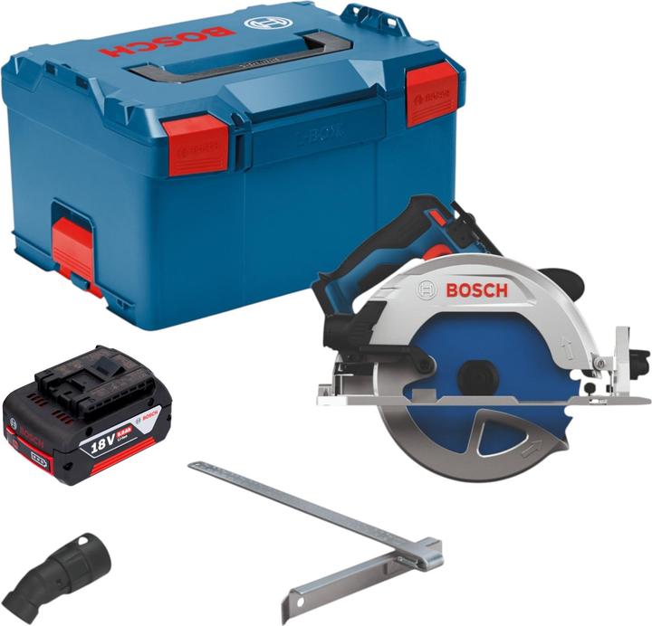 Produktbild Bosch Professional Bosch GKS 18V-68-2 Akku Kreissäge 18 V 190 mm Brushless + 1x Akku 5,0 Ah + L-Boxx - ohne Ladegerät