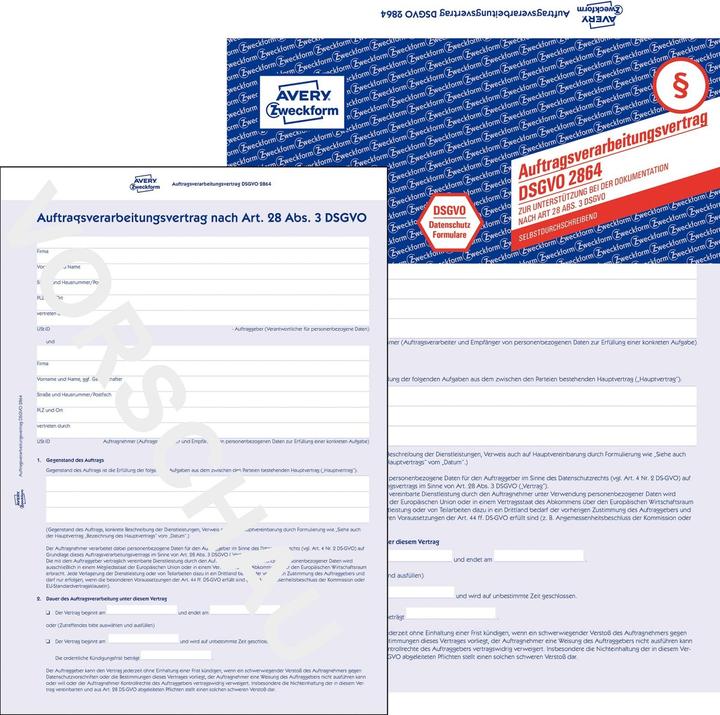 Avery Auftragsverarbeitungsvertrag