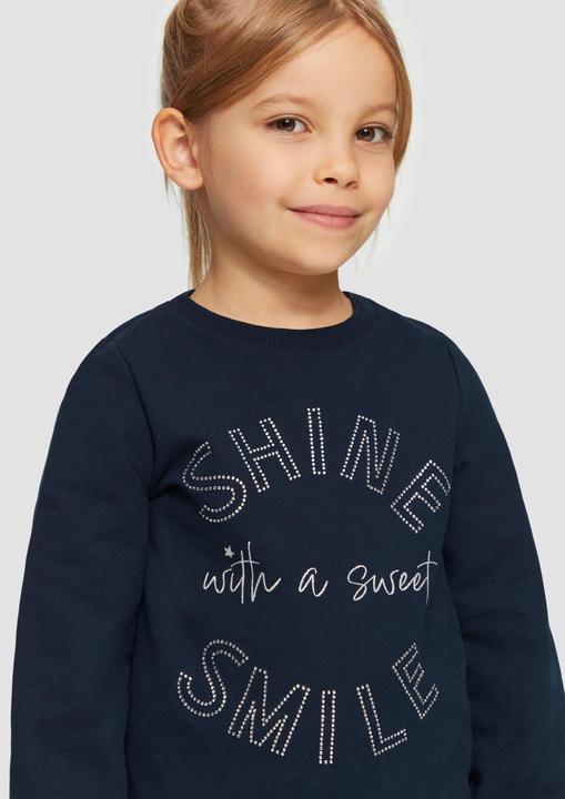 Actual product image S.Oliver Sweatshirt Wärmendes Sweatshirt mit Schmucksteinen (104, 110)