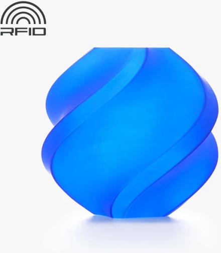 Actual product image Bambu Lab - PLA Translucent - Blue - 1.75mm (PLA, 1.75 mm, 1000 g)