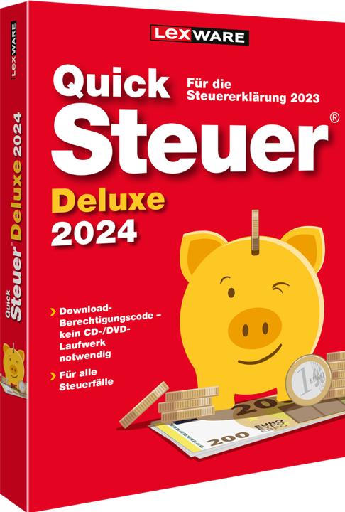 Actual product image Lexware ESD QuickSteuer Deluxe 2024 (1 User, 12 months)