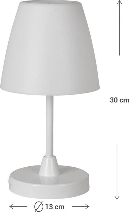 Actual product image H & S Collection Set of 2 rechargeable table lamps with touch function (100 lm)