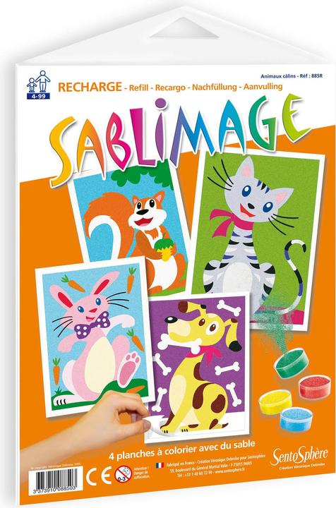 Actual product image Sentosphere refill sandblasting animals cuddly