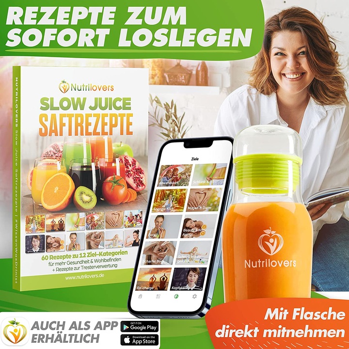 Actual product image Nutrilovers Slow Juicer MINI PRESS Black Berry