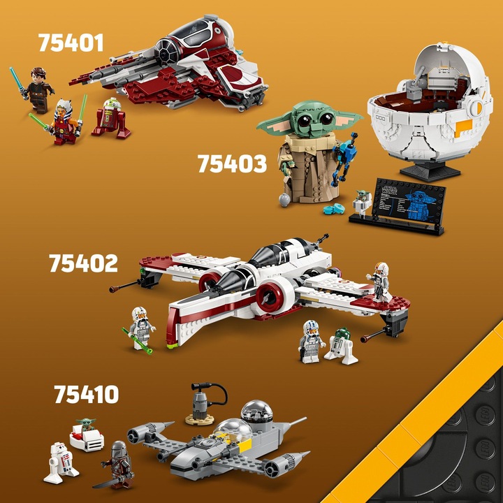 Actual product image LEGO Ahsokas Jedi Interceptor (75401, LEGO Star Wars)