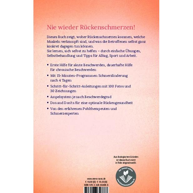 Thumbnail - Rückenschmerzen selbst behandeln mit der Pohltherapie, Ratgeber von Renate Bruckmann