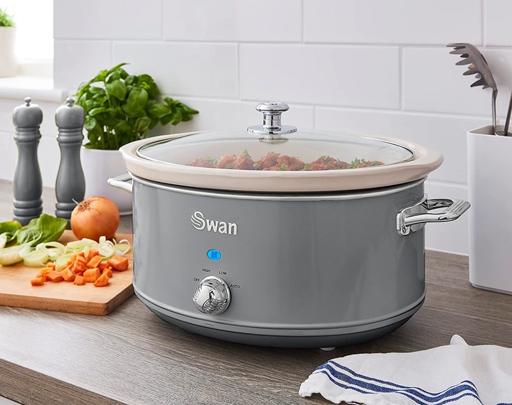 Produktbild Swan Retro Slow Cooker 6,5L Grau