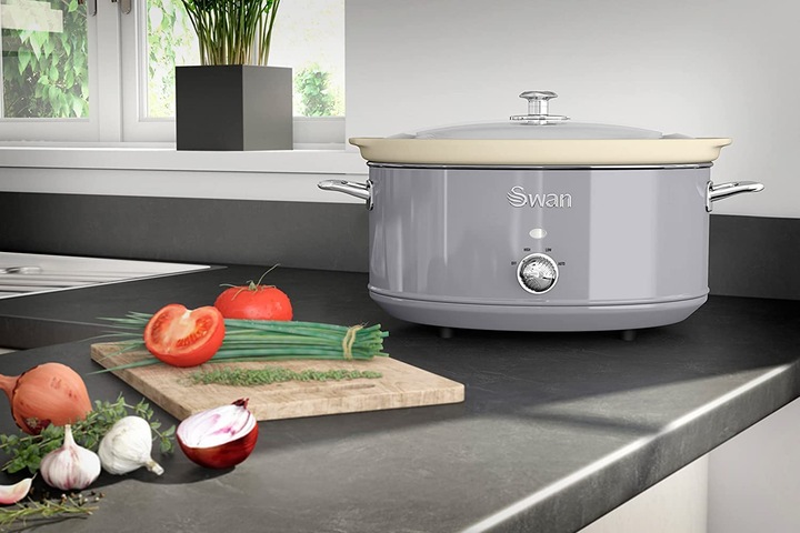 Produktbild Swan Retro Slow Cooker 6,5L Grau