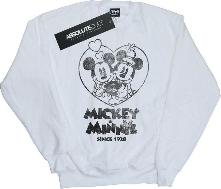 Actual product image Disney Womens/Ladies Mickey And Minnie Mouse Since 1928 Sweatshirt (S)