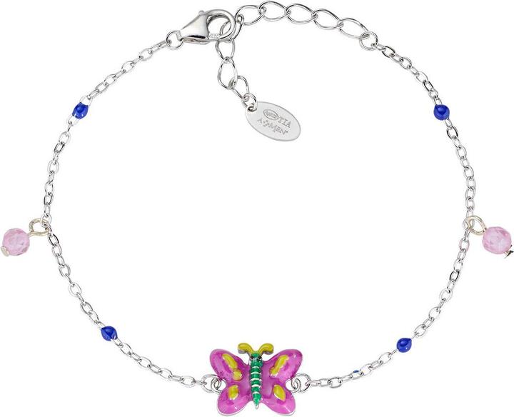 Produktbild Amen Junior Pink Butterfly Armband (16 cm, Emaille, Silber 925)