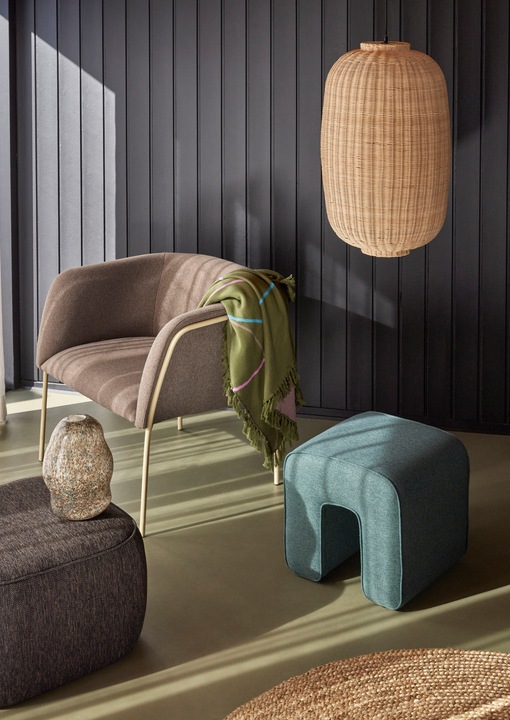 Produktbild Hübsch - Chand Pendant Round Natural (E27)