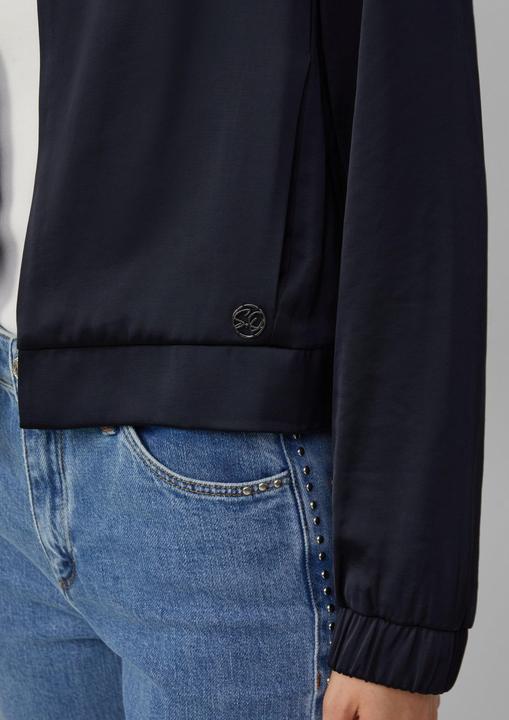 Produktbild S.Oliver Indoor-Jacke Offener Satinblouson mit Elastikbund (34)