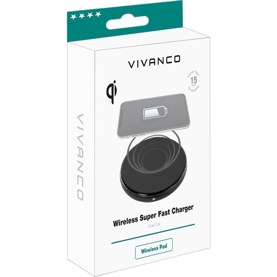 Thumbnail - Vivanco Wireless Super Fast Charger (61341) (15 W), Wireless Charger, Schwarz