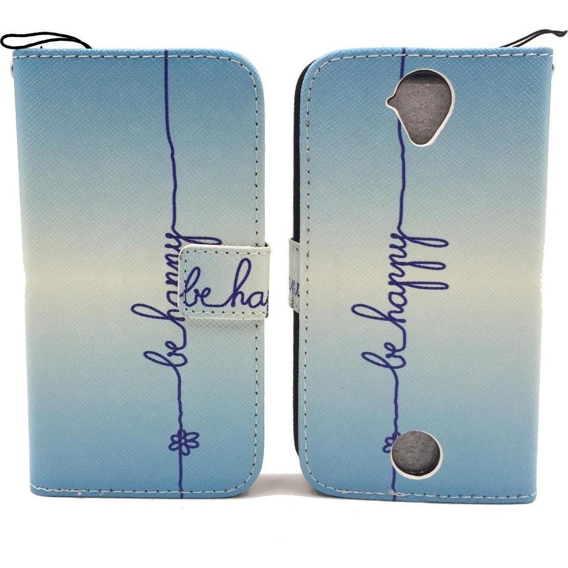 König Design Schutz Hülle für Acer Liquid Z330 Be Happy Blau Tasche Case Cover + 1 Panzer Schutz Glas (Acer Liquid Z330)...