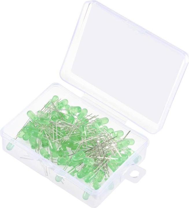 Image du produit Tru Components LED câblée jaune-vert ronde diffuse 90 mcd 30 ° 20 mA 1.8 V, 2.