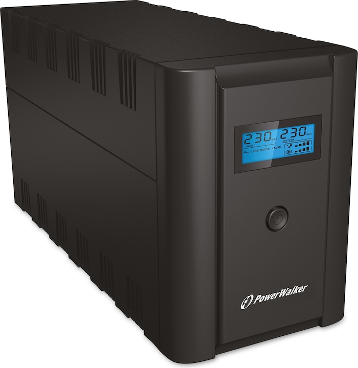 Powerwalker VI 2200 SHL Schuko 2200VA / 1200W Line-Interactive UPS Tower AVR HID LCD HID (2200 VA, 1200 W, Line-interactive UPS)