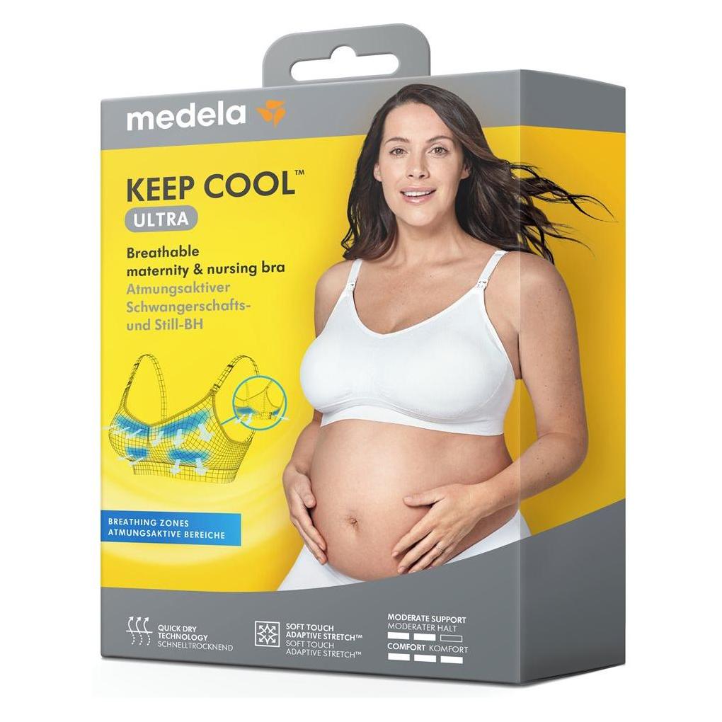Medela, Still-BHs, Keep Cool Ultra Bra Weiss, Weiss, (S)