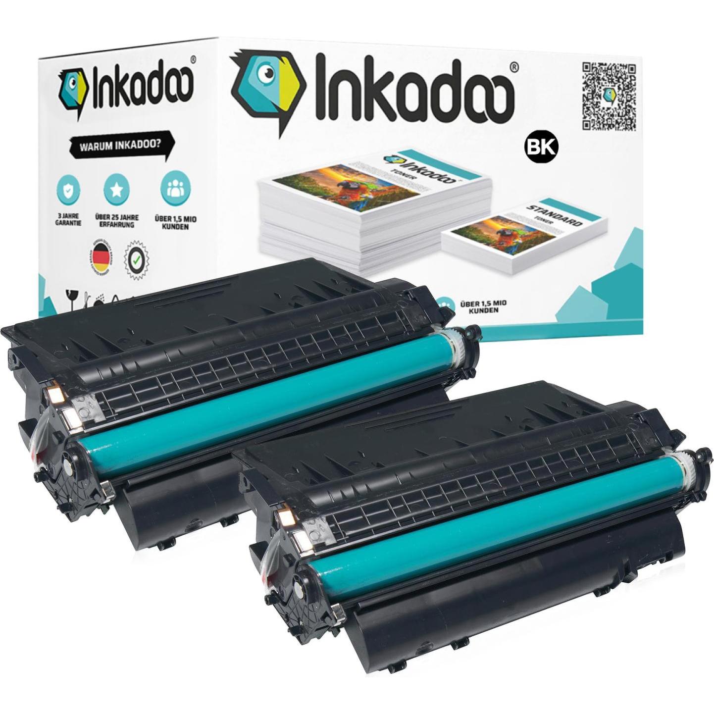 Inkadoo, Toner, Toner sparset kompatibel zu Canon 3480 B 002 / 719H enthält 2x Tonerkartusche Schwarz (BK)