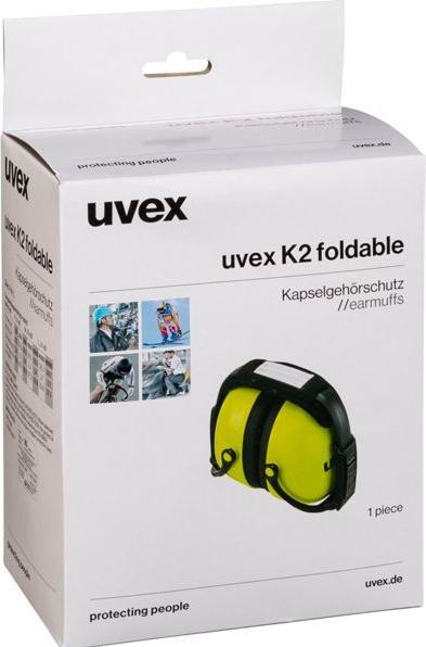 Actual product image Uvex K2 earmuffs, memory foam, SNR 31 dB, EN 352-1, foldable & padded headband,... (1x)