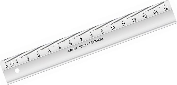 Actual product image Linex Ruler with ink edge (15 cm)